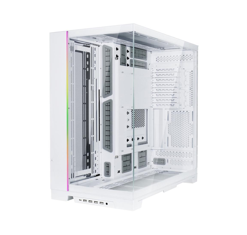 LIAN LI O11 Dynamic EVO XL O11DEXL White Aluminum / Steel / Tempered Glass ATX Mid Tower Computer Case - O11DEXL-W